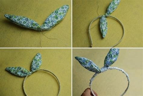 Diy Bunny Ears Headband · How To Make An Ear Horn · Sewing On Cut Out