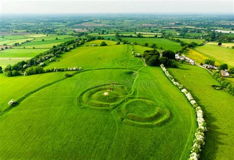 Aerial View Of The Hill Of Tara An Archaeological Complex Containing