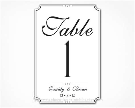 7 Best Images Of Wedding Table Numbers Printable 4x6 Printable Table