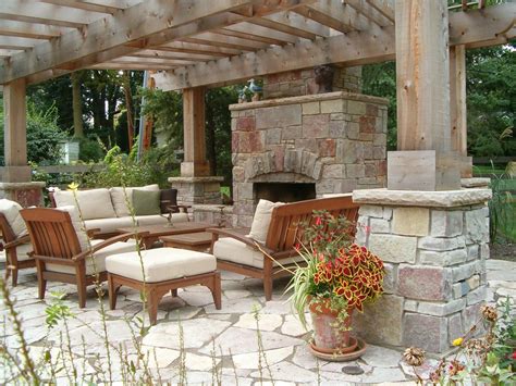 Fireplace And Pergola By Kinsella Landscape Outdoor Fireplace Patio