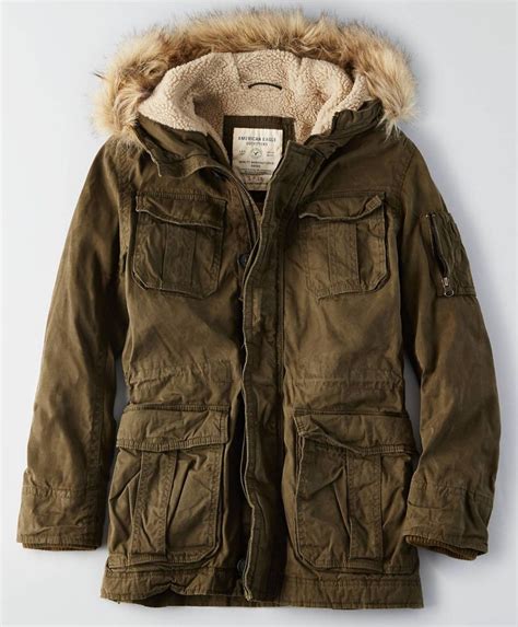 √ American Eagle Military Parka Va Army