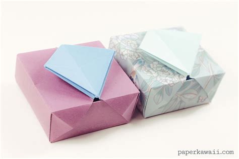 Origami Gatefold Box Instructions Paper Kawaii Crafts To Do Paper
