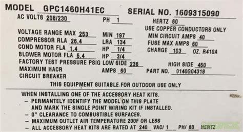 Goodman Hvac Age Serial Number Decoding For Ac Furnace And Heat Pump