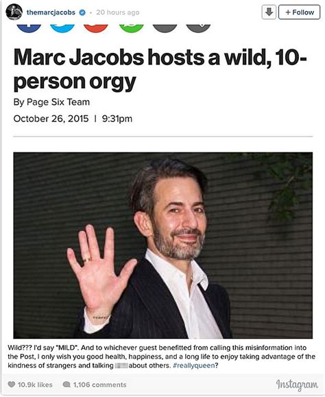 Marc Jacobs Blasts Sick New York Post Journalist For Damaging Article Nz