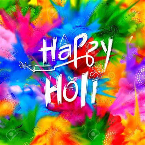 Happy Holi Background For Color Festival Of India Celebration Royalty