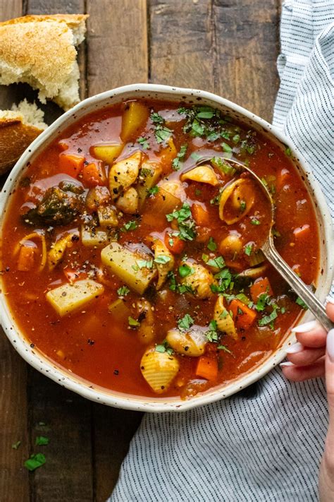 Hearty Italian Minestrone Soup A Simple Palate
