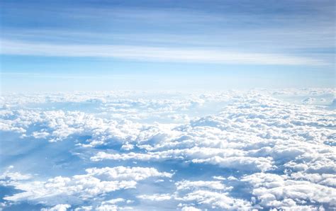 Gambar Langit Biru Pemandangan Biru Foto Dunia Alam Semesta
