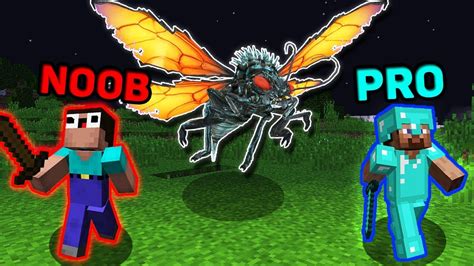 Minecraft Noob Vs Pro Vs Hacker Scary Flying Monster In