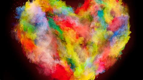 Download 2560x1440 Wallpaper Heart Colorful Color