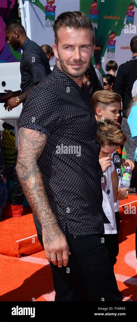 World Famous Soccer Player David Beckham Attends Nickelodeons Kids