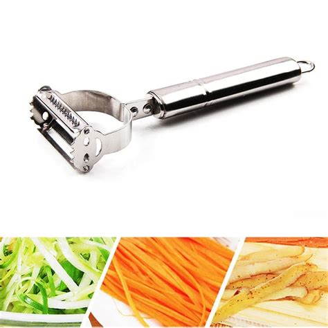 2 In1 Stainless Steel Potato Grater Julienne Peeler Kitchen Accessories