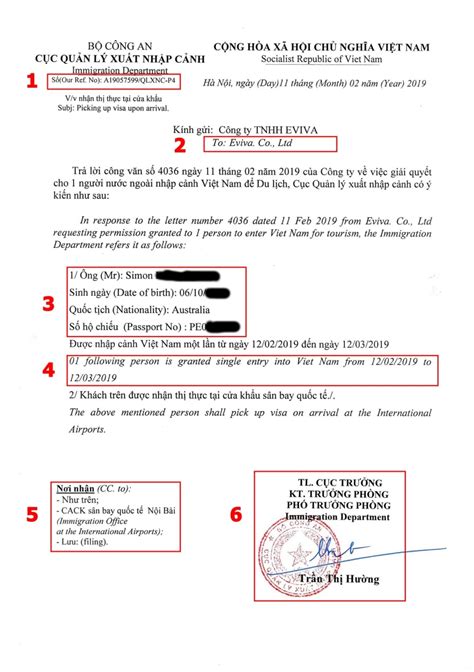 Legitimate Approval Letter And Visa Procedure At Vietnam Airports