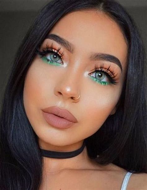 41 Perfect Green Eye Makeup Ideas Tendencias De Maquillaje Maquillaje De Ojos Colorido
