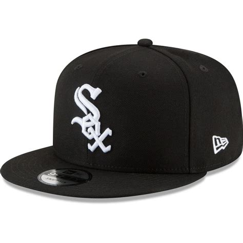 Chicago White Sox New Era Black And White 9fifty Snapback Hat Black