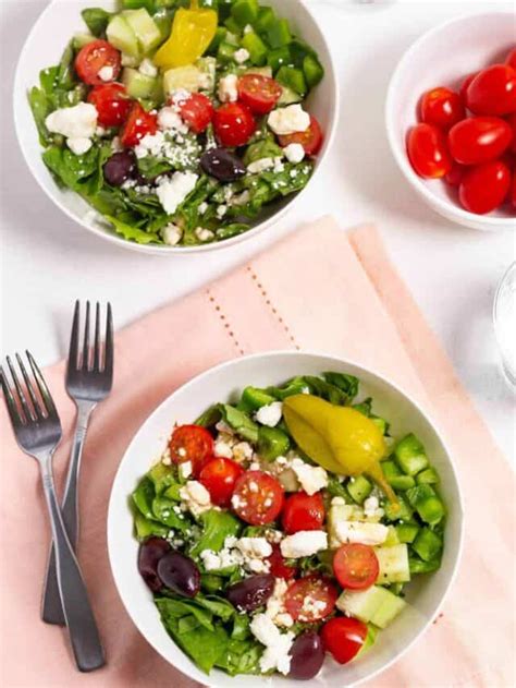 Easy Chopped Greek Salad Little Bit Recipes