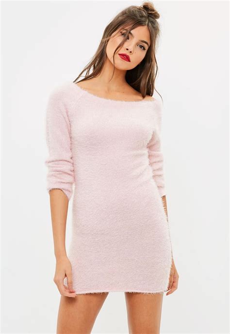 Pin By Stacy ️ Bianca Blacy On Clothing Pink Sweaterdresses Long