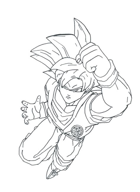 Goku super saiyan coloring page. Goku Super Saiyan God Coloring Pages - Coloring Home