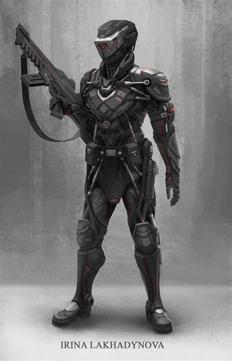 Artstation Soldier Concept Art Irina Lakhadynova Sci Fi Armor Sci