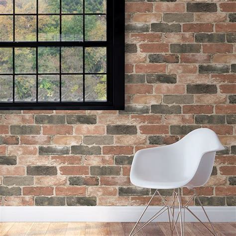 Nu2064 Newport Reclaimed Brick Peel And Stick Wallpaper By Nuwallpaper