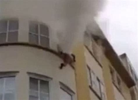 Woman Jumps From Third Floor Burning Building Window In Just Her Underwear World News