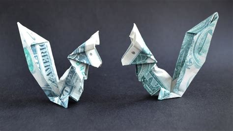 Nice Money Squirrel Dollar Origami Animal Tutorial Diy By Nprokuda