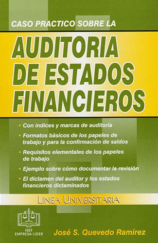 Librería Morelos Caso Practico Sobre La Auditoria De Estados Financieros