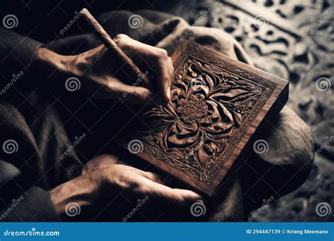 Timeless Elegance, Artisan Wooden Masterpiece, AI Generated Stock