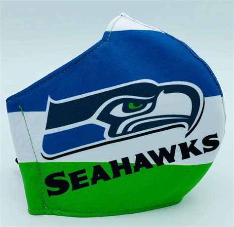 Seattle Seahawks High Quality Face Mask Seahawks Face Mask Etsy