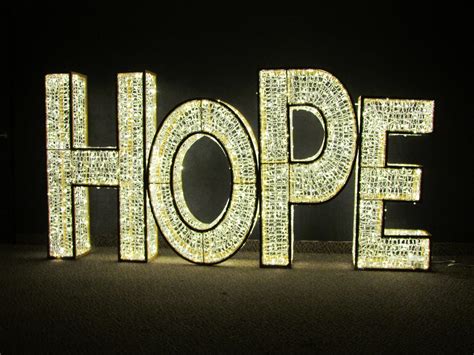 Illuminated Hope Sign Classic Displays Christmas