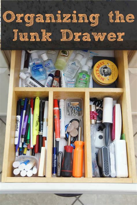 Here is an easy and quick way to unjam . Organizing the Junk Drawer- Instant Satisfaction