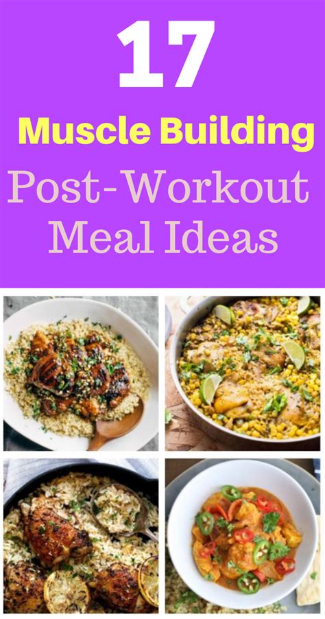 20 Muscle Building Post Workout Meal Ideas After Workout Food Post