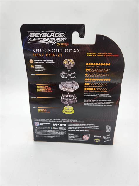 beyblade burst pro series knockout odax spinning top starter pack toy heaven