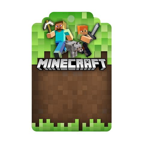 Tag Minecraft Grátis Convites Minecraft Minecraft Grátis Decoração