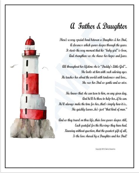Father Daughter Poem Digital Download Father Daughter Print Etsy Uk