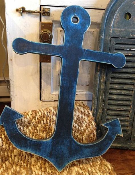 Anchor Sign Beach Lake House Cottage Nautical Boat Wall Art Decor By