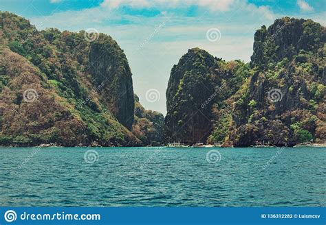 Tropical Landscape With Rock Islands Stock Photo Image Of Tropical