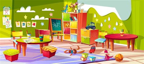 Inside A Kindergarten Classroom Background Clipart Cartoons By Images