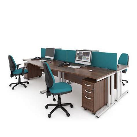 Maestro 25 Straight Desk Dmfmcm612p2whgo Cable Managed Desks
