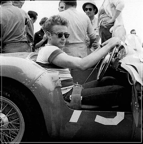 James Dean In Race Car Special By Frank Worth James Dean Race Cars