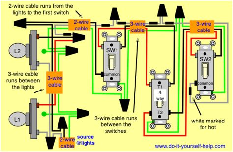 You can observe in the schematic that both the com terminals are connected together. Hook up multiple light switches | Light Switch Wiring Diagrams. 2020-03-16