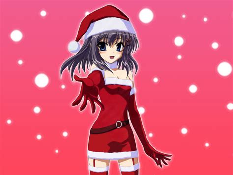Christmas Anime Girl Drawing