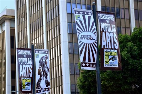 Banners In Downtown San Diego Getting Ready For Comic Con Comic Con
