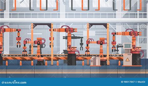 Industrial Automation Horizontal Banners Cartoon Vector Cartoondealer