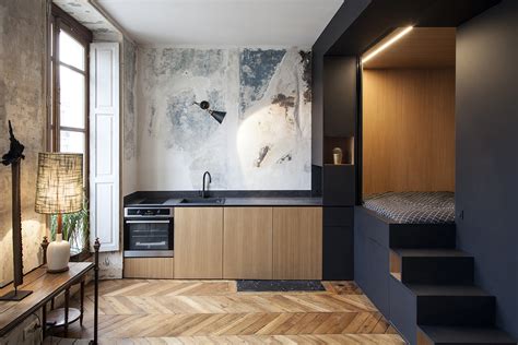 Batiik Refurbished Small Paris Studio Apartment1 Idesignarch