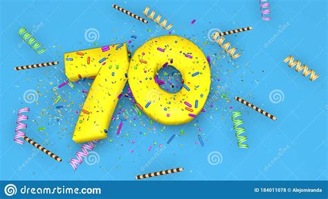 Number 70 For Birthday Anniversary Or Promotion In Thick