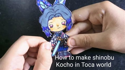 How To Make Shinobu Kocho In Toca Boca World Handmade Paper Dolls