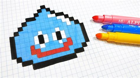 Handmade Pixel Art How To Draw Slime From Dragon Quest Pixelart