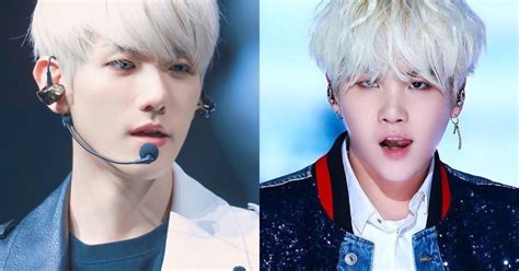It's probably genetics, i know a 15 year old girl with almost totally white hair. These 7 Male Idols Look Absolutely Breathtaking With White ...