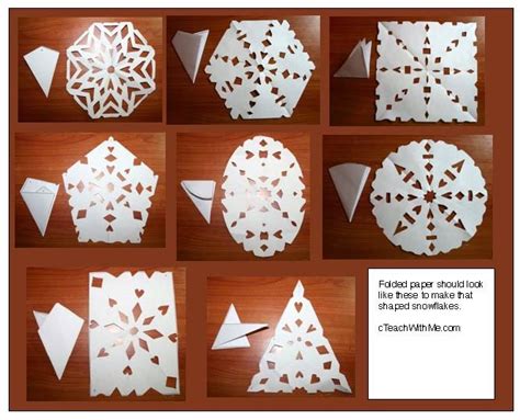 Classroom Freebies 2d Shaped Snowflake Patterns