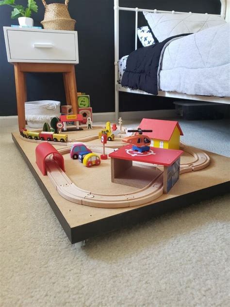 How To Make A Diy Trundle Train Table Hometalk
